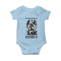 Do Not Make Peace With Evil Baby Onesie Archangel Saint Michael