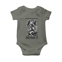 Do Not Make Peace With Evil Baby Onesie Archangel Saint Michael
