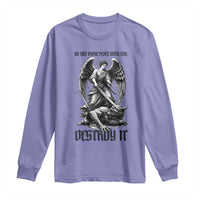 Do Not Make Peace With Evil Long Sleeve Shirt Archangel Saint Michael