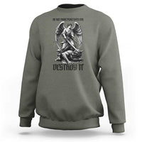Do Not Make Peace With Evil Sweatshirt Archangel Saint Michael