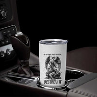 Do Not Make Peace With Evil Tumbler Cup Archangel Saint Michael