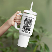 Do Not Make Peace With Evil Tumbler With Handle Archangel Saint Michael