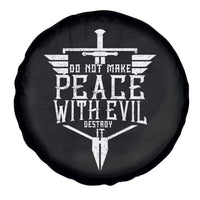 Do Not Make Peace With Evil Spare Tire Cover Catholic Protection Gift