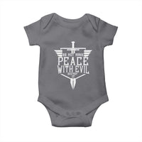 Do Not Make Peace With Evil Baby Onesie Catholic Protection Gift