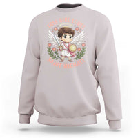 This Girl Loves Saint Michael Sweatshirt Religious Faith Gift