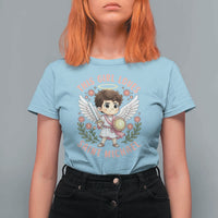 This Girl Loves Saint Michael T Shirt For Women Religious Faith Gift
