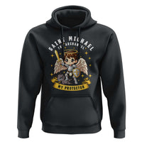 Funny Saint Michael Defeating Satan Hoodie Religious Faith Gift