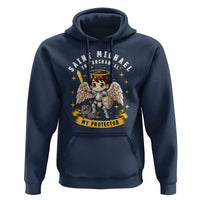Funny Saint Michael Defeating Satan Hoodie Religious Faith Gift