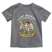 Funny Saint Michael Defeating Satan Toddler T Shirt Religious Faith Gift
