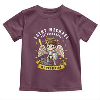 Funny Saint Michael Defeating Satan Toddler T Shirt Religious Faith Gift