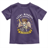 Funny Saint Michael Defeating Satan Toddler T Shirt Religious Faith Gift