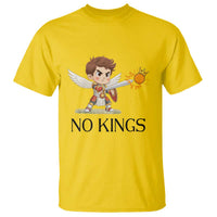 No Kings T Shirt Funny Saint Michael Topples The Crown