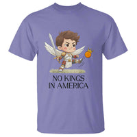 No Kings In America T Shirt Funny Saint Michael Kicking Crown