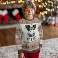 No Kings Ugly Christmas Sweater St Michael Archangel Victory Over Tyranny