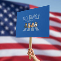 Funny No Kings Cute Forest Animals Protest Sign Gift For Animal Lovers