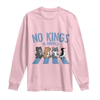 Funny Political No Kings In America Long Sleeve Shirt Gift For Animal Lovers