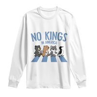 Funny Political No Kings In America Long Sleeve Shirt Gift For Animal Lovers