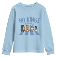 Funny Political No Kings In America Youth Sweatshirt Gift For Animal Lovers