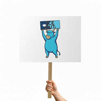 Funny Minnesota Folklore Babe The Blue Ox Protest Sign Ice Out