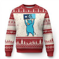 Funny Minnesota Folklore Babe The Blue Ox Ugly Christmas Sweater Ice Out