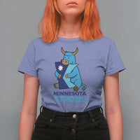 Minnesota Strong T Shirt For Women Blue Ox Midwest Folklore Heritage