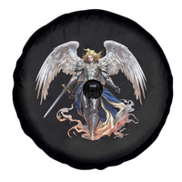 Archangel Saint Michael Warrior Spare Tire Cover Catholic Protection Gift