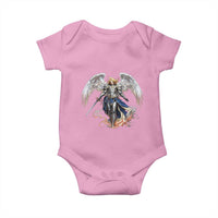 Archangel Saint Michael Warrior Baby Onesie Catholic Protection Gift