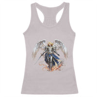 Archangel Saint Michael Warrior Racerback Tank Top Catholic Protection Gift