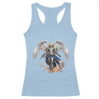 Archangel Saint Michael Warrior Racerback Tank Top Catholic Protection Gift