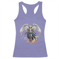 Archangel Saint Michael Warrior Racerback Tank Top Catholic Protection Gift