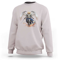 Archangel Saint Michael Warrior Sweatshirt Catholic Protection Gift