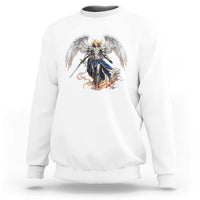 Archangel Saint Michael Warrior Sweatshirt Catholic Protection Gift