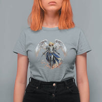 Archangel Saint Michael Warrior T Shirt For Women Catholic Protection Gift