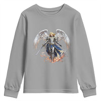 Archangel Saint Michael Warrior Youth Sweatshirt Catholic Protection Gift