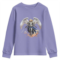 Archangel Saint Michael Warrior Youth Sweatshirt Catholic Protection Gift