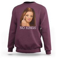No Kings Sweatshirt Funny Disgusted Doll Face Meme