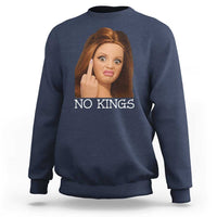 No Kings Sweatshirt Funny Disgusted Doll Face Meme