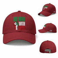 No War With Iran Baseball Cap Peace Activist Gift