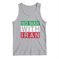 No War With Iran Tank Top Solidarity With Iranian People Peace