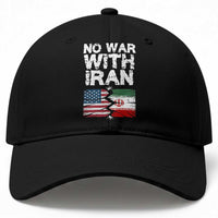 No War With Iran Baseball Cap Support Iranian People Peace