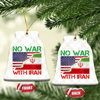 No War With Iran Ceramic Ornament Middle East Freedom
