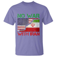 No War With Iran T Shirt Middle East Freedom