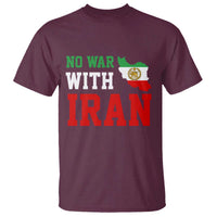 No War With Iran T Shirt Iran Freedom Protest
