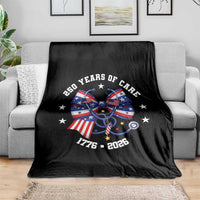 Nurse 250 Years Of Care Throw Blanket Patriotic American Nurse Gift