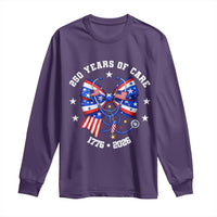 Nurse 250 Years Of Care Long Sleeve Shirt Patriotic American Nurse Gift