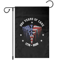 Patriotic Nurse 250 Years Of Care Garden Flag Healthcare Worker Gift