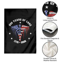 Patriotic Nurse 250 Years Of Care Garden Flag Healthcare Worker Gift