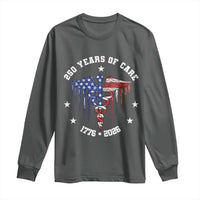 Patriotic Nurse 250 Years Of Care Long Sleeve Shirt Healthcare Worker Gift