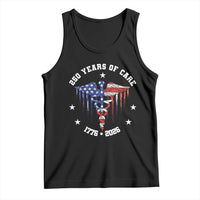 Patriotic Nurse 250 Years Of Care Tank Top Healthcare Worker Gift