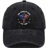 Patriotic Nurse 250 Years Of Care Washed Cotton Baseball Cap Healthcare Worker Gift